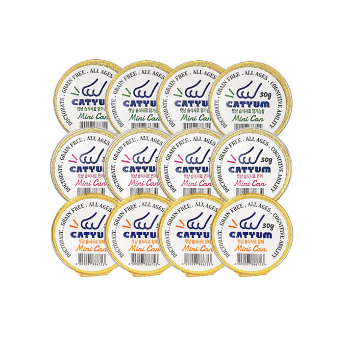 베러펫 캣냠 고양이습식사료 고양이캔 고양이사료 닭가슴살연어황태 30g, 12개, 12개