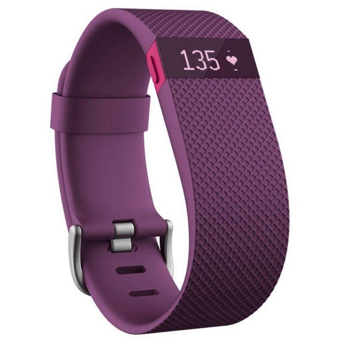 Fitbit Charge HR 무선 활동 손 밴드, 플럼, 스몰