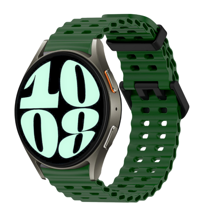 Fegwilde 갤럭시워치  7 6 5 4 클래식 호환 스트랩 방수성 스포츠 마린 밴드 40mm 45mm 43mm 47mm 42mm 46mm 44mm