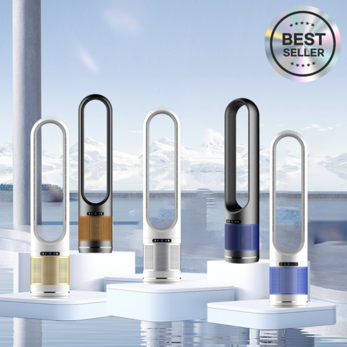 Windia 날개없는 선풍기 캠핑 가정용 사무실 냉난방기 냉온풍기 이동식 캠핑용 오피스 쿨러