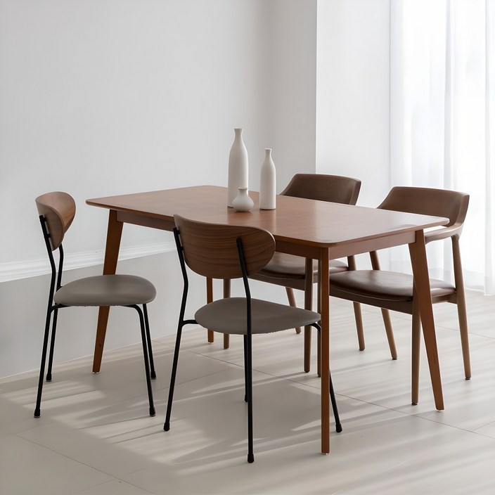 디자인제이 레브 4인 직사각 식탁 테이블 1400