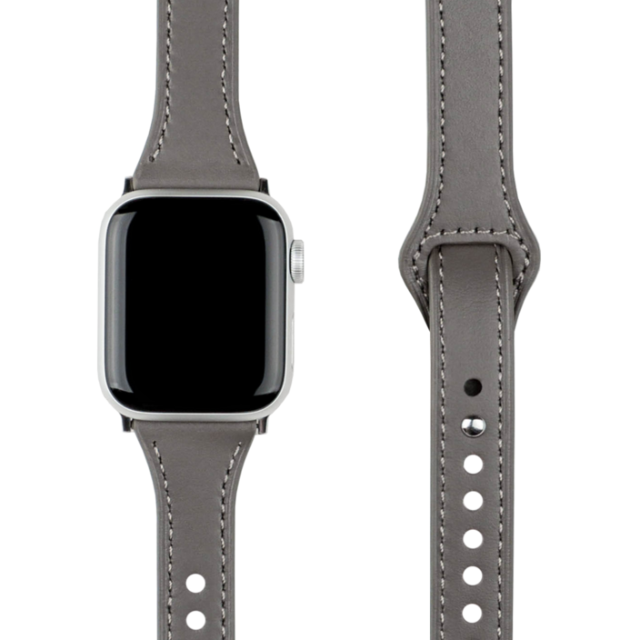 모할랩 애플워치 호환 슬림 단추 가죽 스트랩 38 / 40 / 41 / 42mm