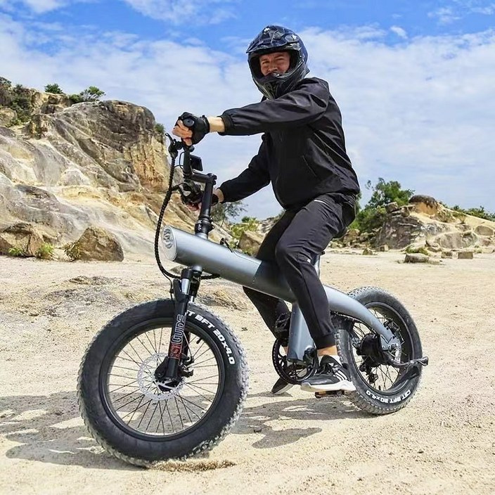 전기자전거 MTB,전기산악자전거 400W 모터 세 가지 모드 48v 12.75AH 알루미늄 합금 소재, 그레이, 알루미늄