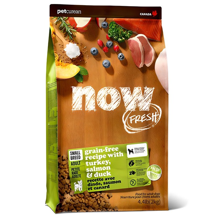 now 어덜트 그레인프리 스몰브리드 사료, 칠면조, 2kg, 1개
