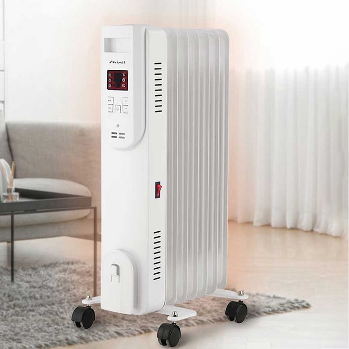 신일 리모컨형 이동식 과열방지 7핀 전기 라디에이터