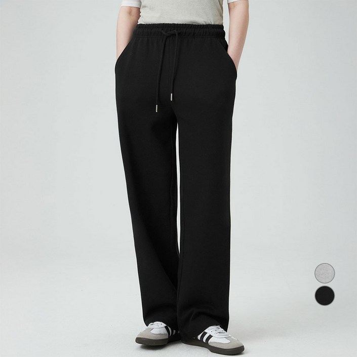 ELLEPARIS 여성용 프리미엄 실키 코튼 에어리 팬츠