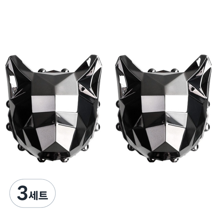 디캣 차량용 방향제 미러그레이 2p  리필액 30ml  일반클립 2p  장클립 2p  리필링 4p  포장박스  쇼핑백 세트 전차종호환, 3세트, 블랙체리향