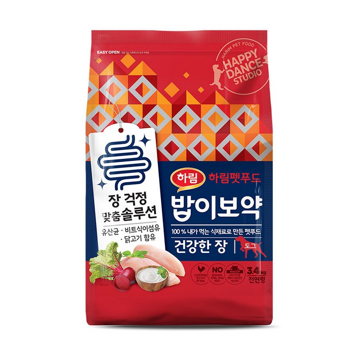 하림펫푸드 전연령 밥이보약 건강한 장 강아지 사료 하림펫푸드 전연령 밥이보약 건강한 장 강아지 사료