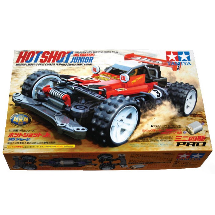 타미야 Hot shot Jr MS샤시 미니카 4WD 18624  Atomic Tuned 2 Motor PRO 15489 조립 키트