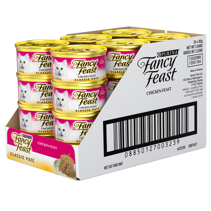 팬시피스트 생후 3개월 이후 고양이 주식캔, 닭, 85g, 24개