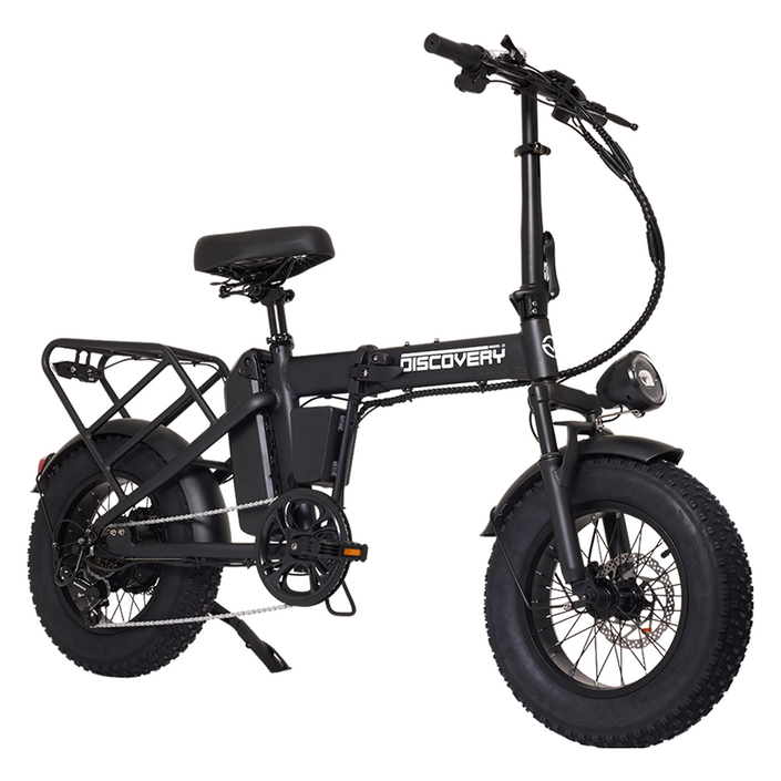 레이윙 디스커버리 48V 10.4Ah 500W 접이식 팻바이크 전기자전거 MX X10 고객직접설치, 스틸, 블랙