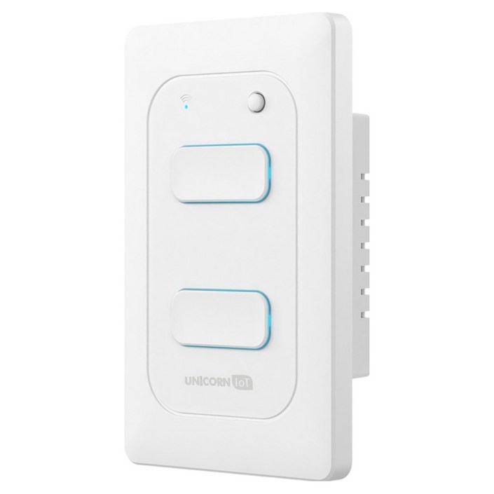 유니콘아이오티 2구 WIFI방식 무선원격제어 스마트 벽스위치 TSSW2