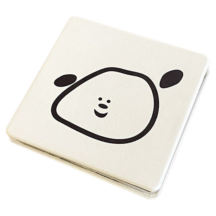 므뮤 귀여운 캐릭터 휴대용 접이식 미니거울