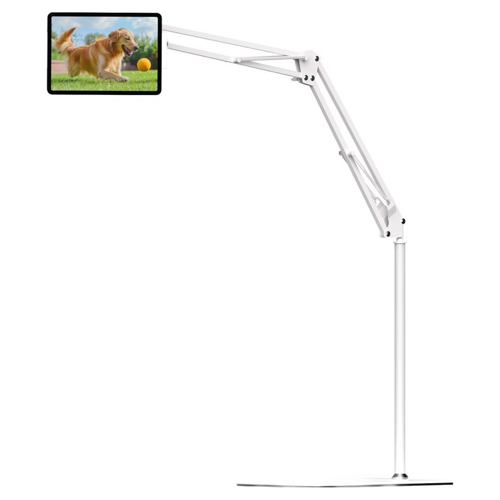 제이원 스마트폰태블릿 침대 거치대, 화이트, 1세트, JWSTND100