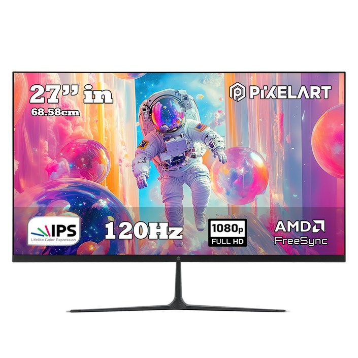 픽셀아트 FHD IPS 120Hz 게이밍 모니터, 68.58cm, PA2742IPS무결점