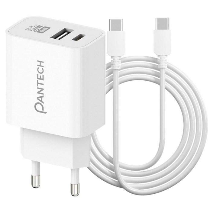 팬택 25W 2포트 초고속충전기  45W CtoC 케이블 2m 세트