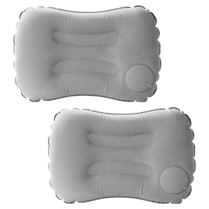 더쎈 휴대용 여행용 에어 펌프 허리 쿠션