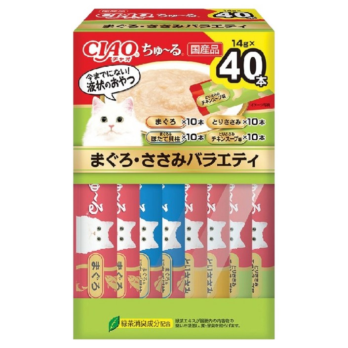 챠오츄르 버라이어티 짜먹는 간식 SC424 40p 박스타입