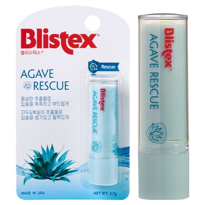 블리스텍스 아가베 레스큐 립밤, 1개, 3.7g, 캔디향