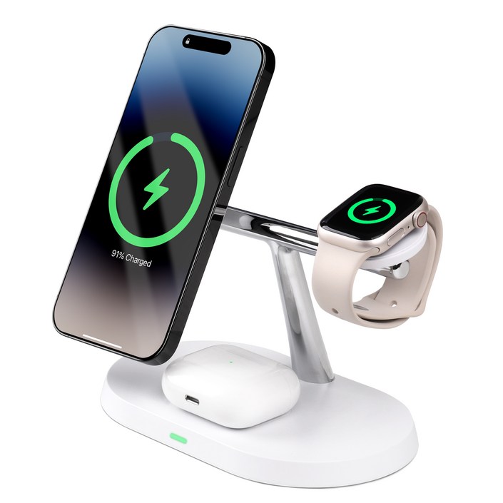 모잇 3in1  1 맥세이프 호환 마그네틱 무선 충전기  CtoC 케이블