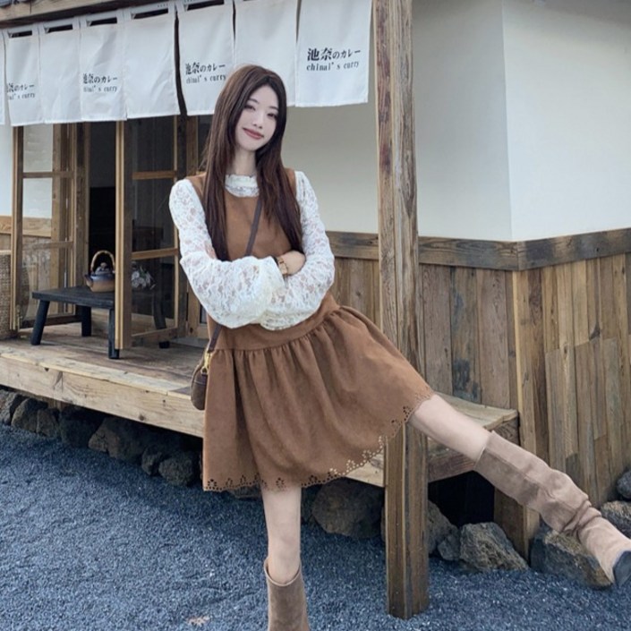 어썸풀 여성용 베이키드 빅사이즈 일체형 원피스 A25WOPS093017