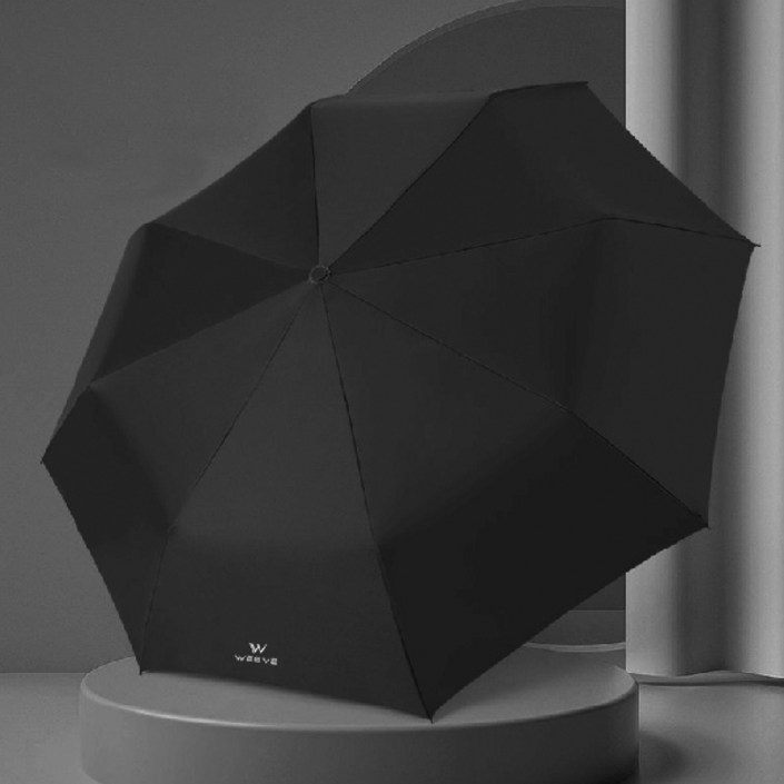 WEEVE UV99.9 자외선 차단 암막 접이식 원터치 3단 자동 우산 양산 겸용  커버포함