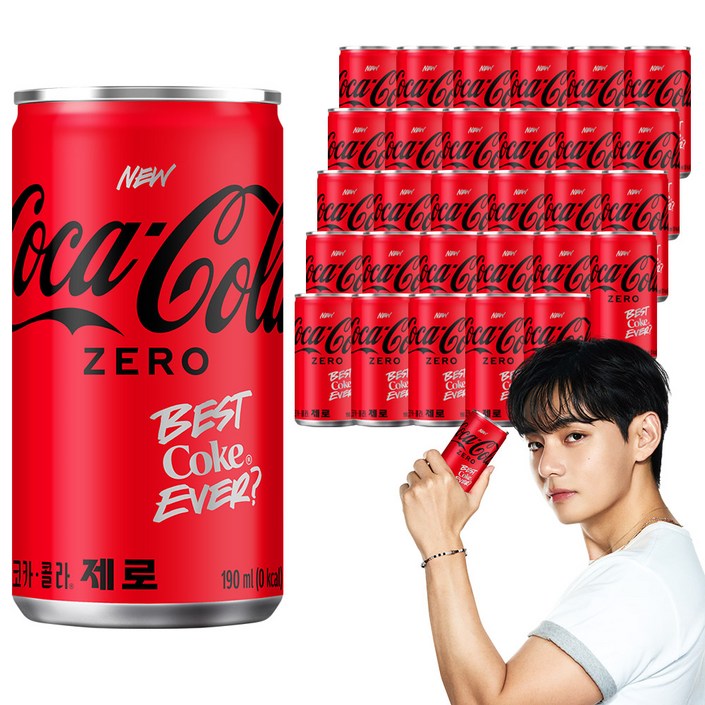 코카콜라 제로, 190ml, 30개