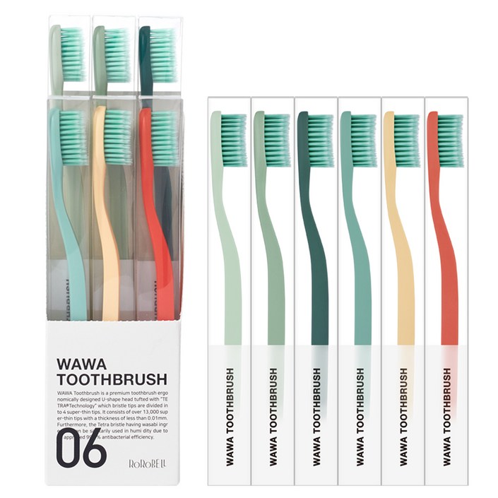 로로벨 프리미엄 고급 초미세모 와와칫솔 테트라모