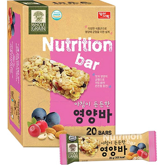 엄마사랑 아침이 든든한 시리얼 영양바