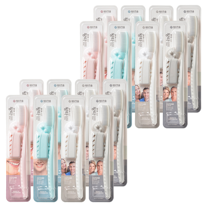 왕타 스톤 칫솔 세트, 8개, 2세트