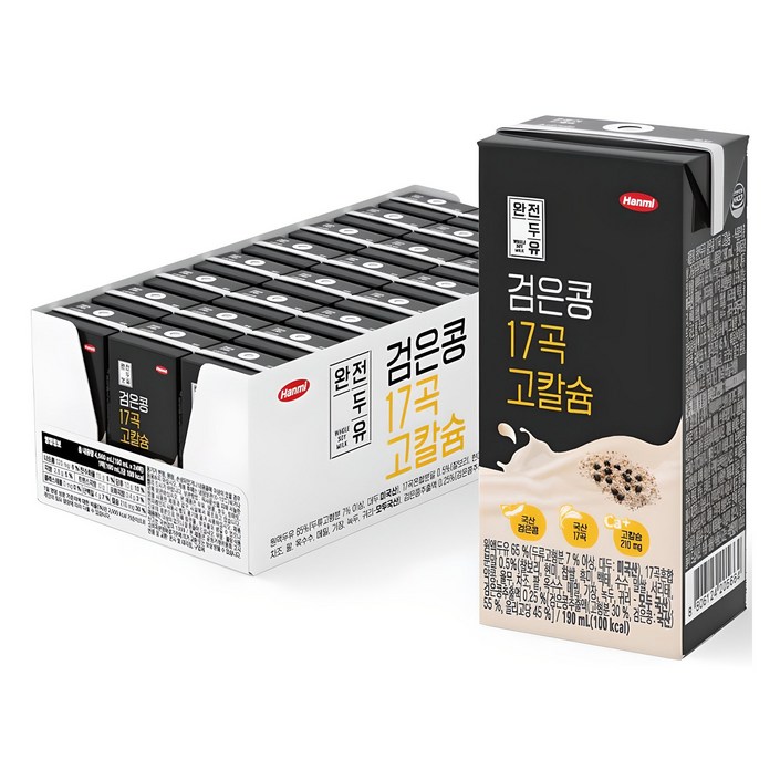 전두유 검은콩 17곡 고칼슘, 190ml, 24개