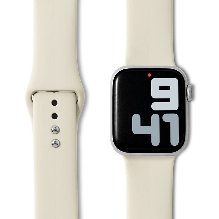 누아트 애플워치 호환 더블버클 실리콘 스트랩