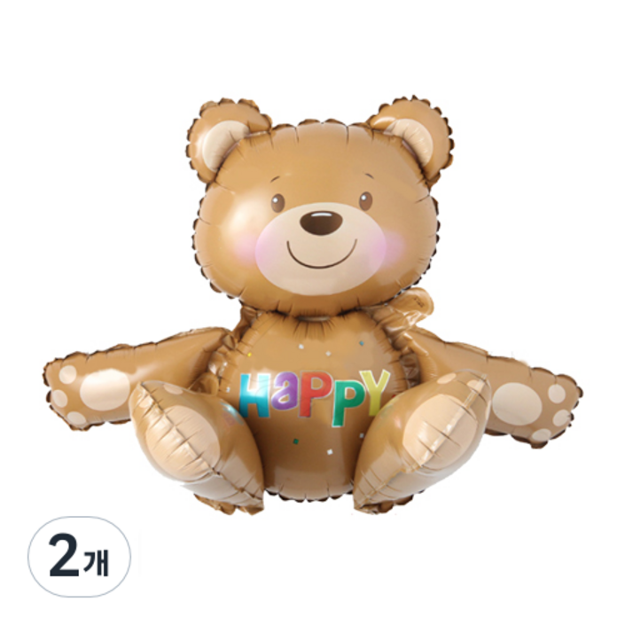 생일 파티 이벤트 해피 곰인형 곰돌이 풍선 coquad004 I891