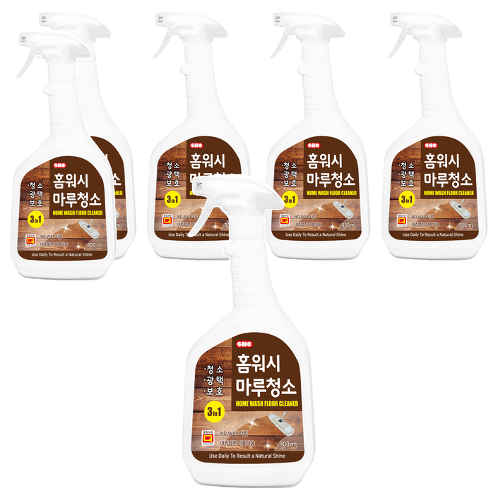 신희 홈워시 마루청소 보호 광택제, 900ml, 6개