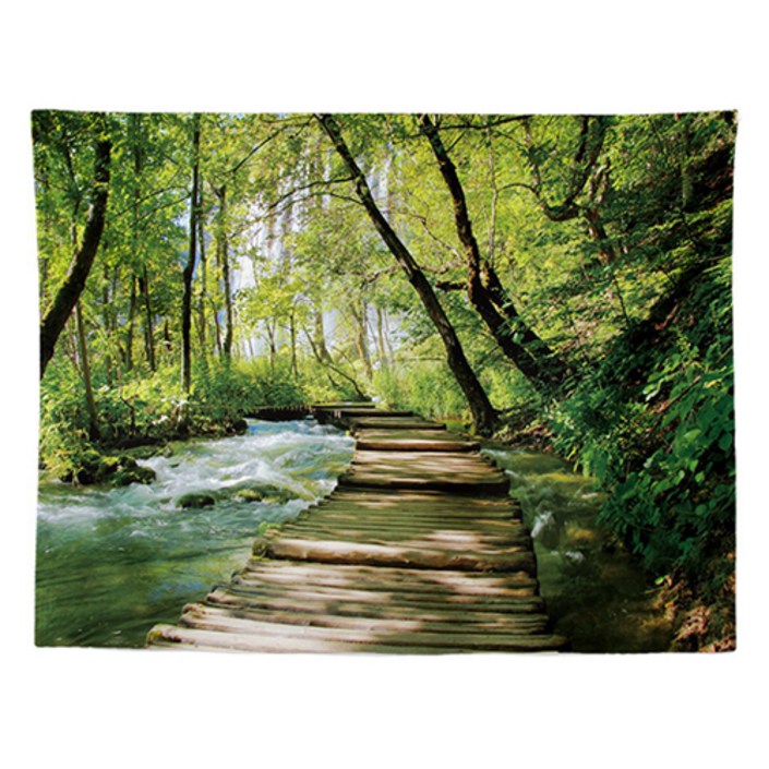 홈플로우 평온한 자연 숲 풍경 홈인테리어 태피스트리