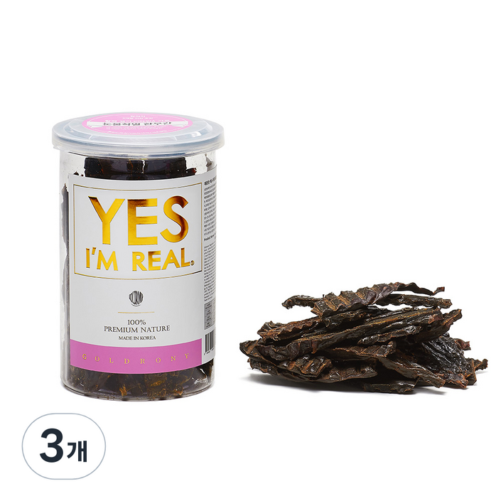 골드로니 예스아임리얼 강아지 수제간식, 한우간 맛, 180g, 3개 골드로니 예스아임리얼 강아지 수제간식, 한우간 맛, 180g, 3개