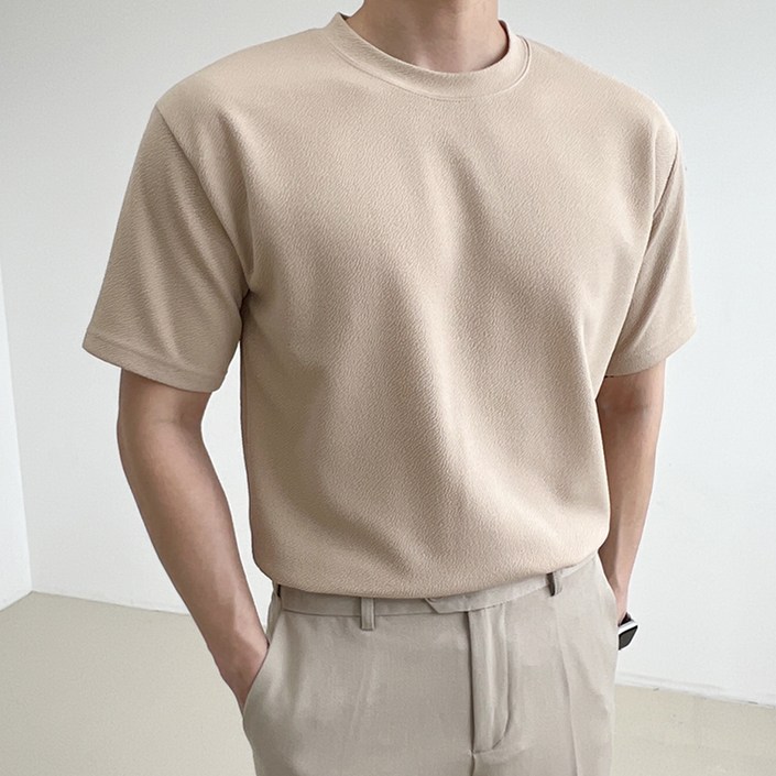 디스페로 남성용 링클프리 반팔 티셔츠