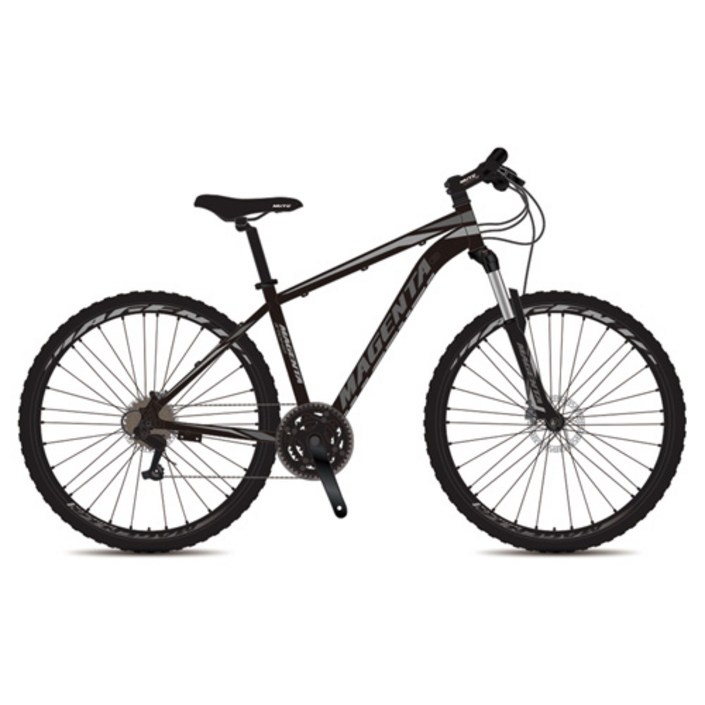 뮤트 마젠타 370HD 17 MTB자전거, 매트블랙 + 그레이, 172cm 20230217