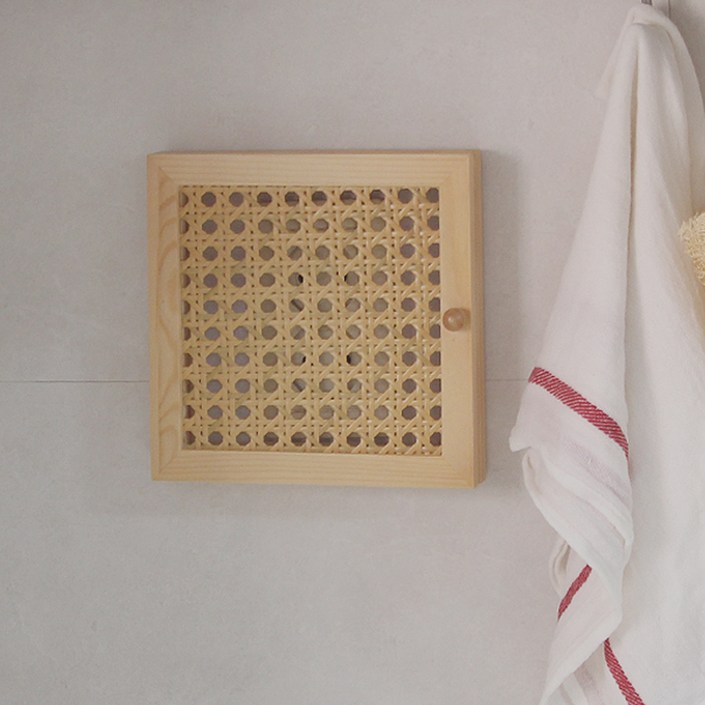 라이프스토리 라탄 스위치 가리개 정사각