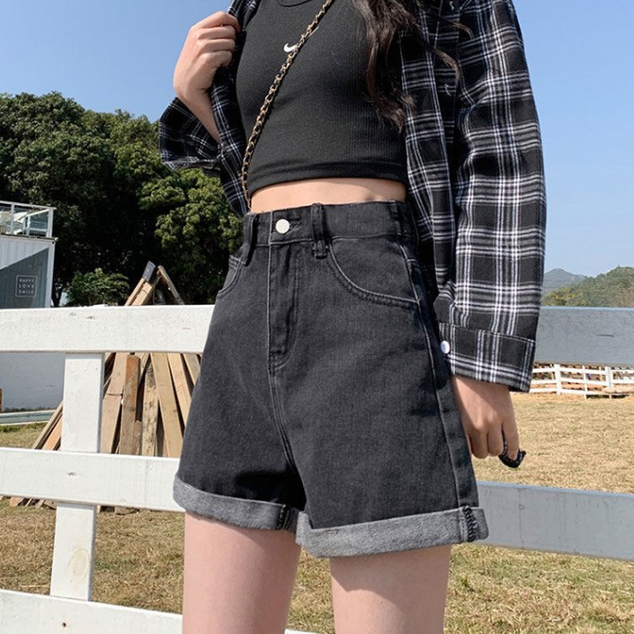 여성용 마켓에이 데스터 데님 숏 팬츠