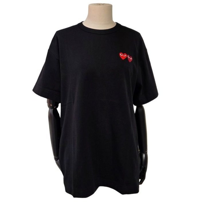 꼼데가르송 AXT226051 멀티 더블하트 반팔티 249266