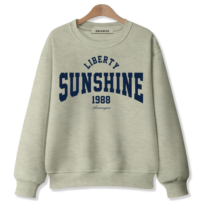몰토벨리노 ANSANGSA 썬샤인 남녀공용 맨투맨 스웨트셔츠