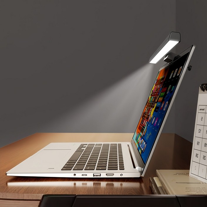 에비크 LED 조명 터치식 스크린바 모니터 전용 조명, 1개, 블랙 33cm