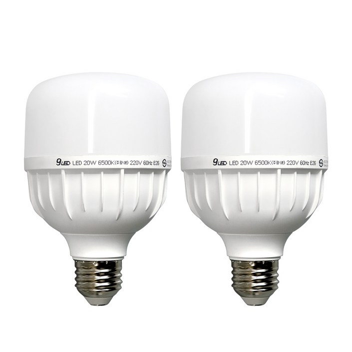 블링 GS LED 전구 삼파장 램프 크림벌브 보안등 공장등 고와트 2개입, 30W(E26), 1개 20230903