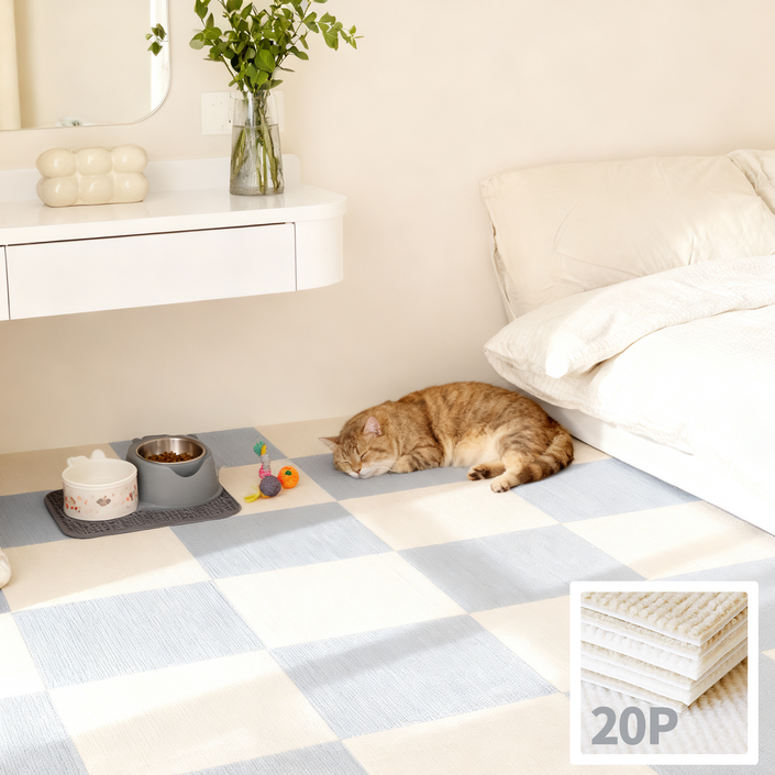 ZOZI 반려동물 미끄럼방지 퍼즐 매트20P