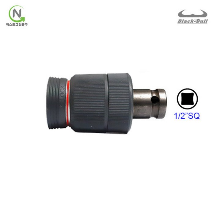 블랙불 원터치 드릴척 키레스척 사각 12 임팩 렌치형 DRCS 키래스척