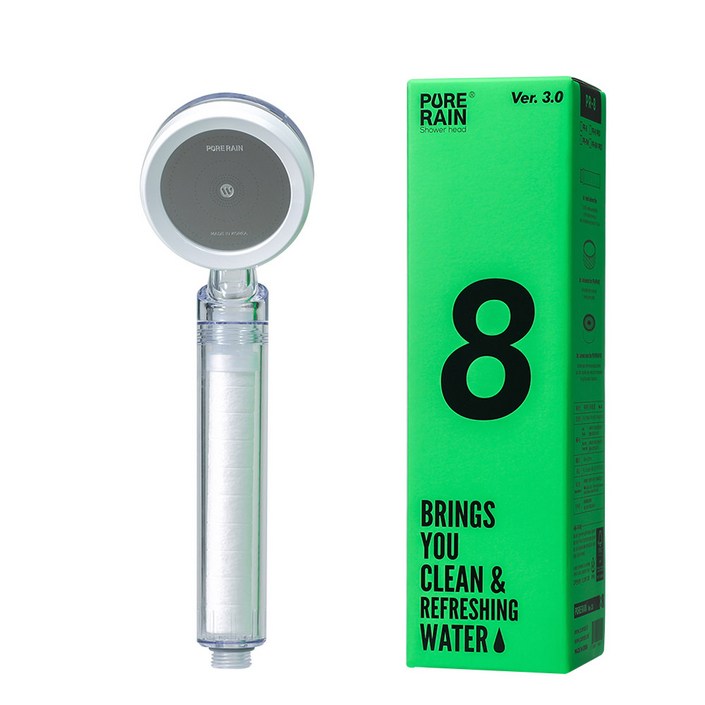 퓨어레인 3세대 PR-8 녹물제거 정수 필터 샤워기 헤드