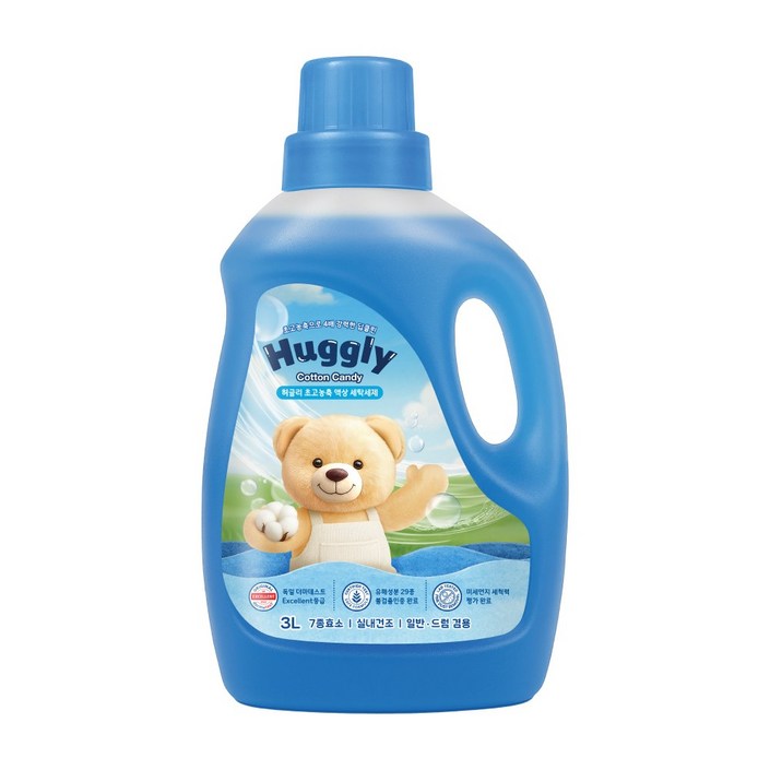 허글리 초고농축 액상 세탁세제 코튼캔디