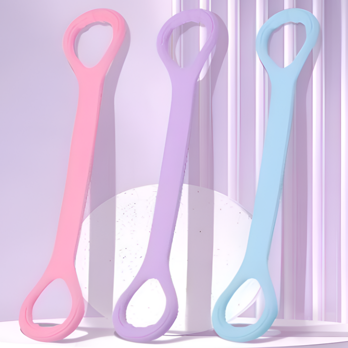 해피조슈아 필라테스 요가 밴드, 3개, 핑크, 바이올렛, 스카이