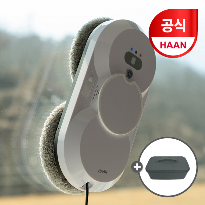 [전용 보관가방 증정] 한경희 창문 로봇청소기 유리창 베란다 창문 이중창 외창 청소기